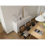 Combinaison d'armoire de rangement autoportante 72 po, portes et tiroirs à fermeture en douceur, blanc brillant, contreplaqué, emballage KD (convient à la salle de bain, à la cuisine, à la salle d'étude, à la chambre à coucher, etc.)