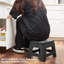 Small Folding Plastic Step Stool Black