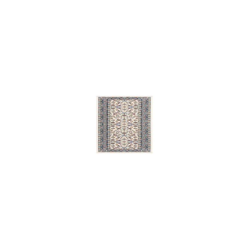 Jackson Oriental Indoor Rug, Runner 2'7" x 10', Ivory/Blue