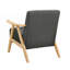 Chaise d'appoint rembourrée 1Pc, chaise confortable-1846554014