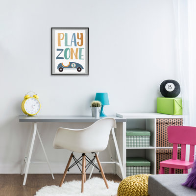 Giclée encadrée Play Zone Racecar, design par Susan Ball