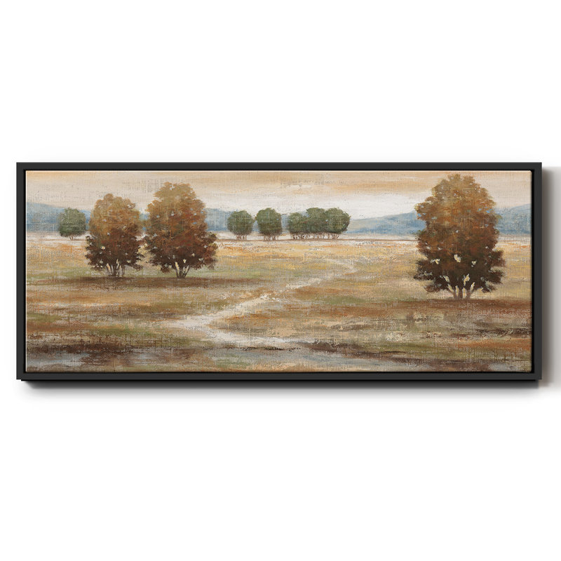 Lin paysage I - toile encadrée