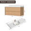 Ensemble de meuble-lavabo flottant 48 po avec plateau en marbre et lavabo simple encastré, texture rotin 48 po