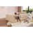 Upholstered Floor Daybed with Removable Guardrails-200497436