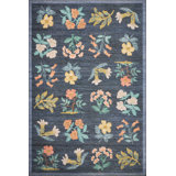 Rifle Paper Co. x Loloi Rosa Navy Area Rug