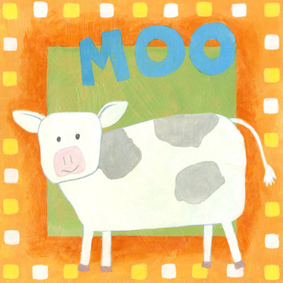 Moo by Megan Meagher - Wrapped Canvas Painting