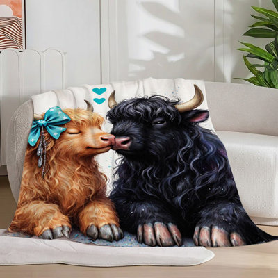 Couverture de flanelle 1Pc Highland