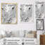 «Gray and Cream Harmony In Chaos I», reproduction d'art sur toile-374117916-374117905
