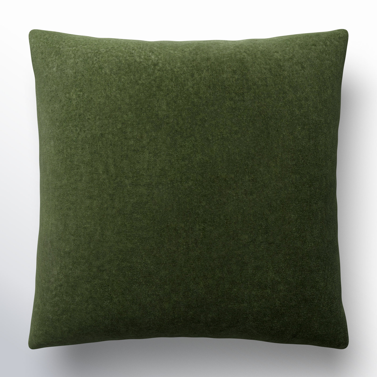 Denny Velvet Throw Pillow , Pillow Cover Only - No Insert, Green, Square 18"
