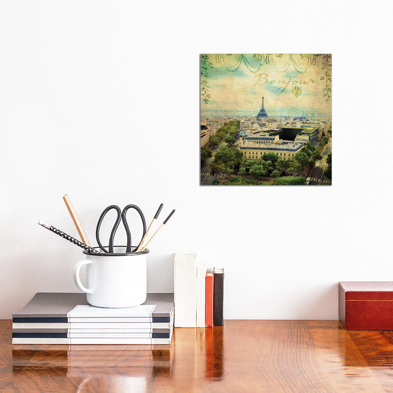 Eiffel Romance V by Sandy Lloyd - Wrapped Canvas Print, 30.48 cm H x 30.48 cm W