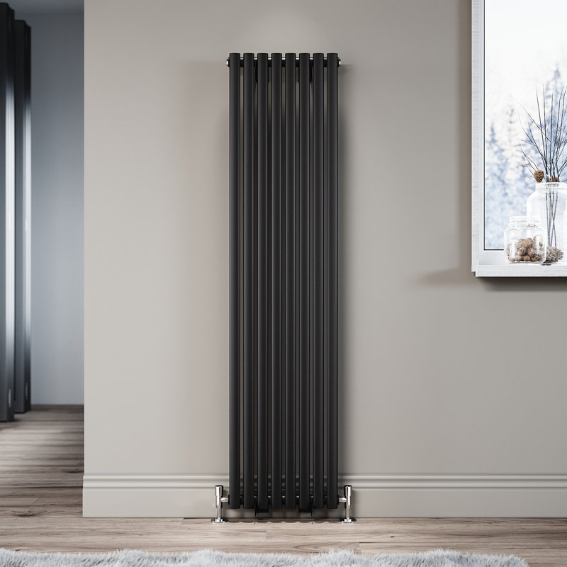 Blau Horizontal Designer Radiator, 160cm H x 45.7cm W x 9cm D
