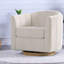 Chaises d'appoint avec rangement, chaise de maison pivotante en chenille 31,1 pouces