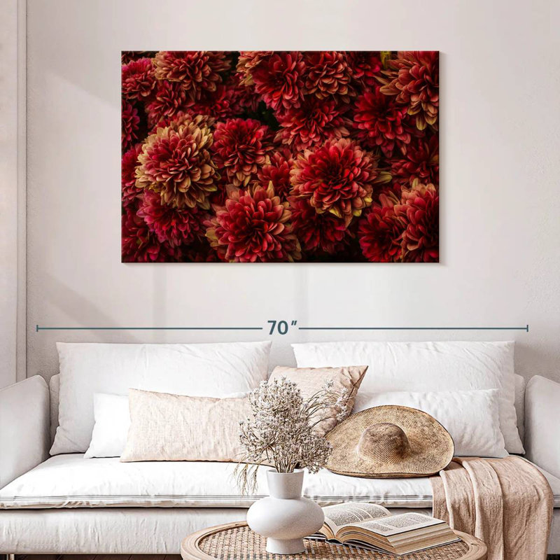 Dark Red Dahlias
