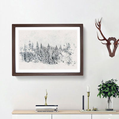 Points Of The Trees - Single Picture Frame Print on MDF