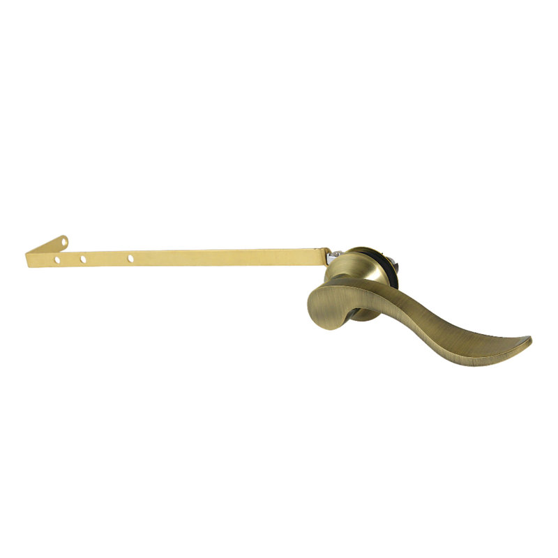 Levier de réservoir de toilette universel à fixation avant ou latérale Kingston Brass KTFFLD Kingston, Laiton antique