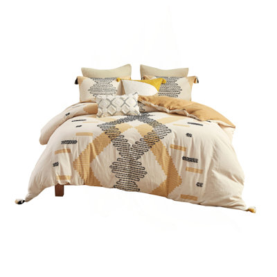 Full/Queen 3 Piece Cotton Duvet Cover Set