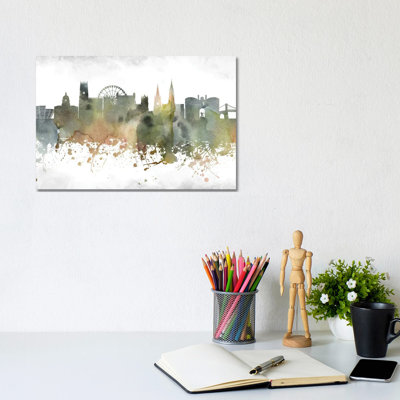 Nottingham Skyline - Wrapped Canvas Print