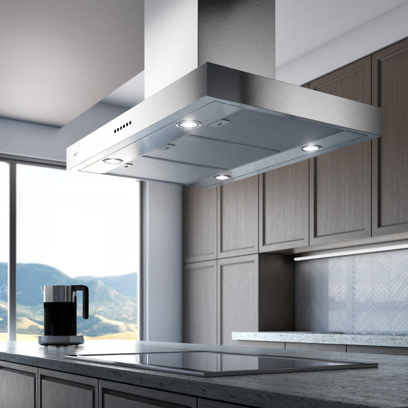 XO Appliance 36" W Island Range Hood