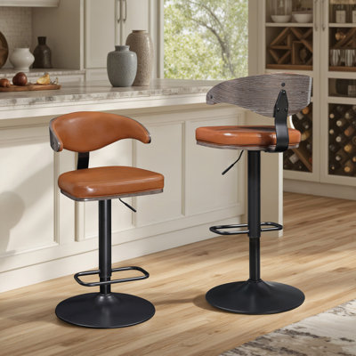 Tabouret de bar pivotant réglable en hauteur