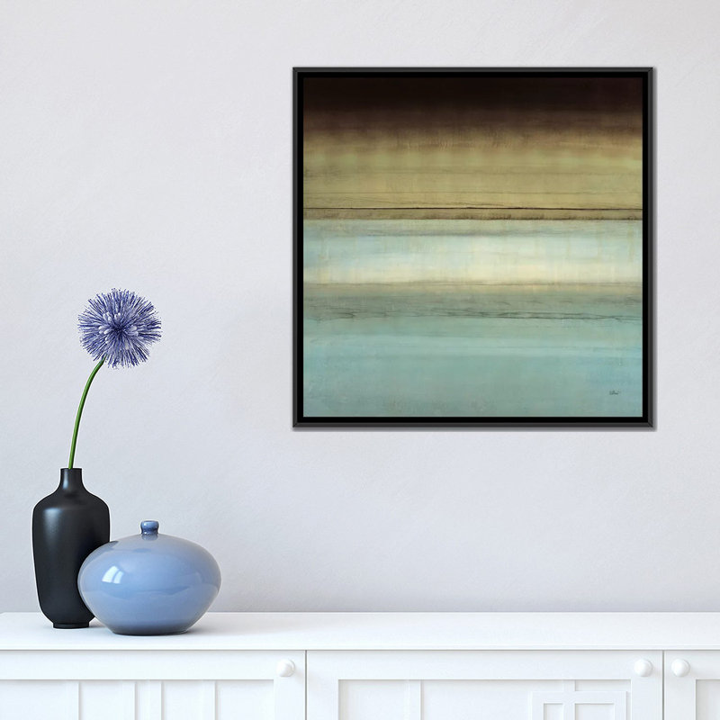 « beauté », impression sur toile, H 18 po x l 18 po x P 1,5 po, Toile avec cadre noir, Pas de tapis