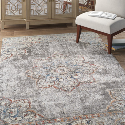 Tapis gris / argent Quillian