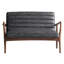 Cassidee 2 Seater Top Grain Leather Loveseat-27107828