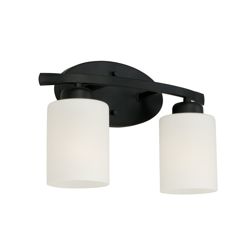 Dixon Dimmable Vanity Light, Matte Black, 2