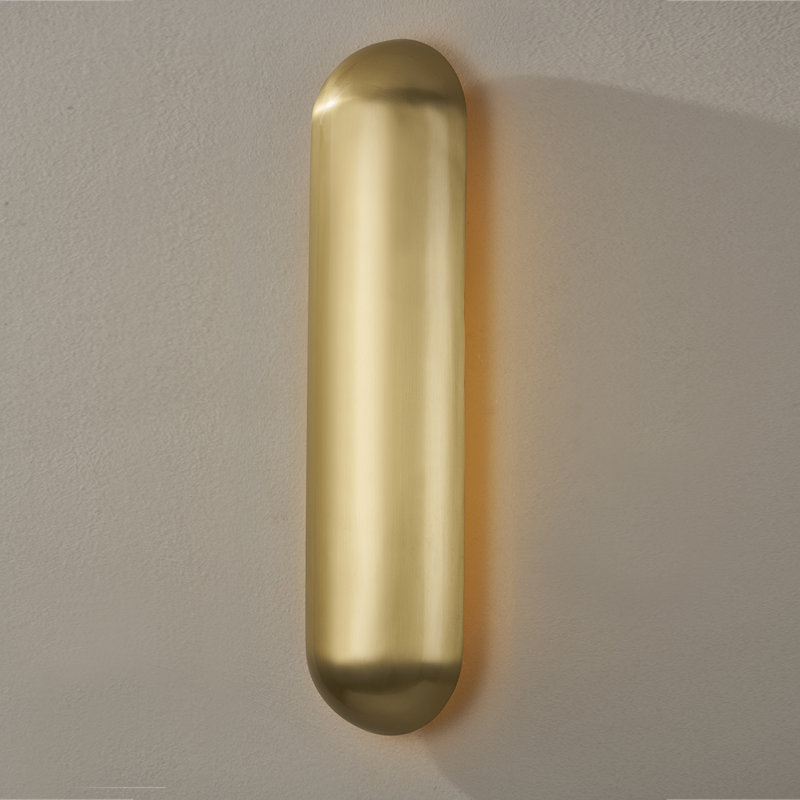 Wheeler 1 Light Wall Sconce, Aged Brass