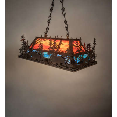 Luminaire suspendu pour table de billard 6 lumières Jamile