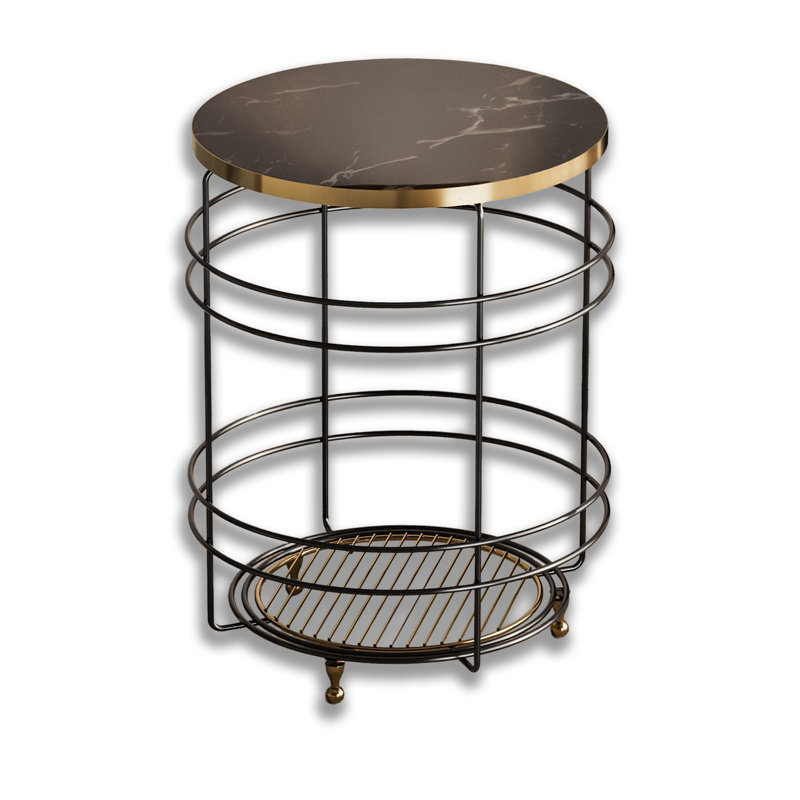 Metal Base Round Coffee Table