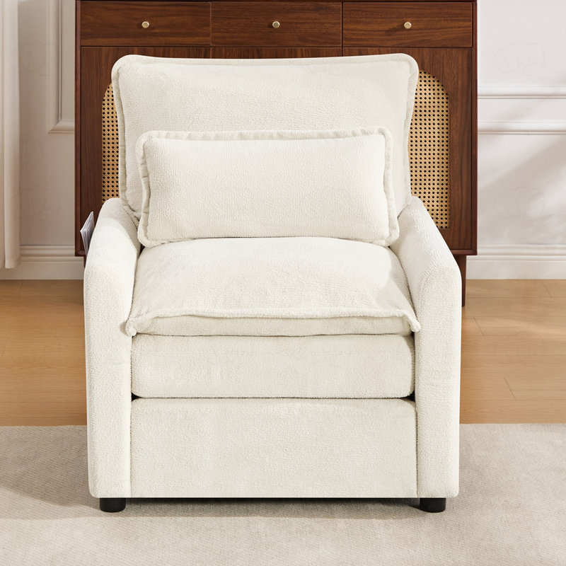 Fauteuil d'appoint 31,9 po Modern, Beige
