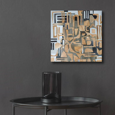  'Mombasa Village 3' by Coco Good Acrylic Glass Wall Art, 12" x 12"