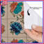 Rideaux de douche à motif floral-1663898007