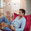 Fauteuil d'appoint moderne avec repose-pieds Solara-1471808001