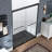 44"-48" W x 72" H Double Sliding Shower Door Semi-Frameless Bypass Sliding Door with SGCC Tempered Glass Explosion-Proof Film, 2 Towel Bars for Walk-in Bathroom, Matte Black