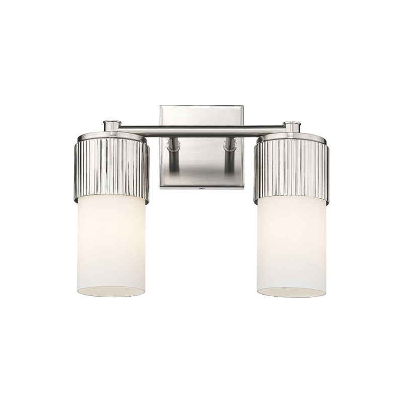 Lurenda 2 - Light Dimmable Vanity Light, White, Satin Nickel