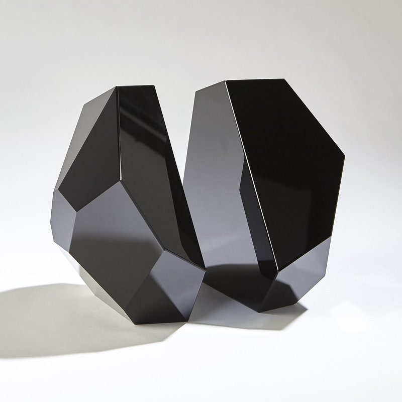 Crystal Bookend, Black