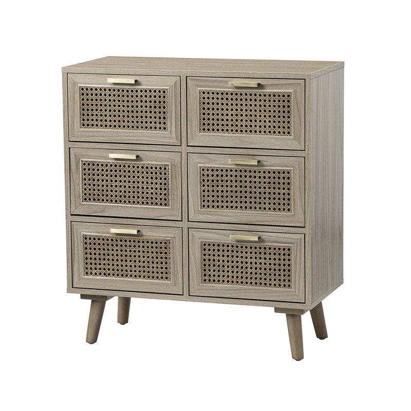 Commode double 6 tiroirs L 28 po Lunsford, Acom