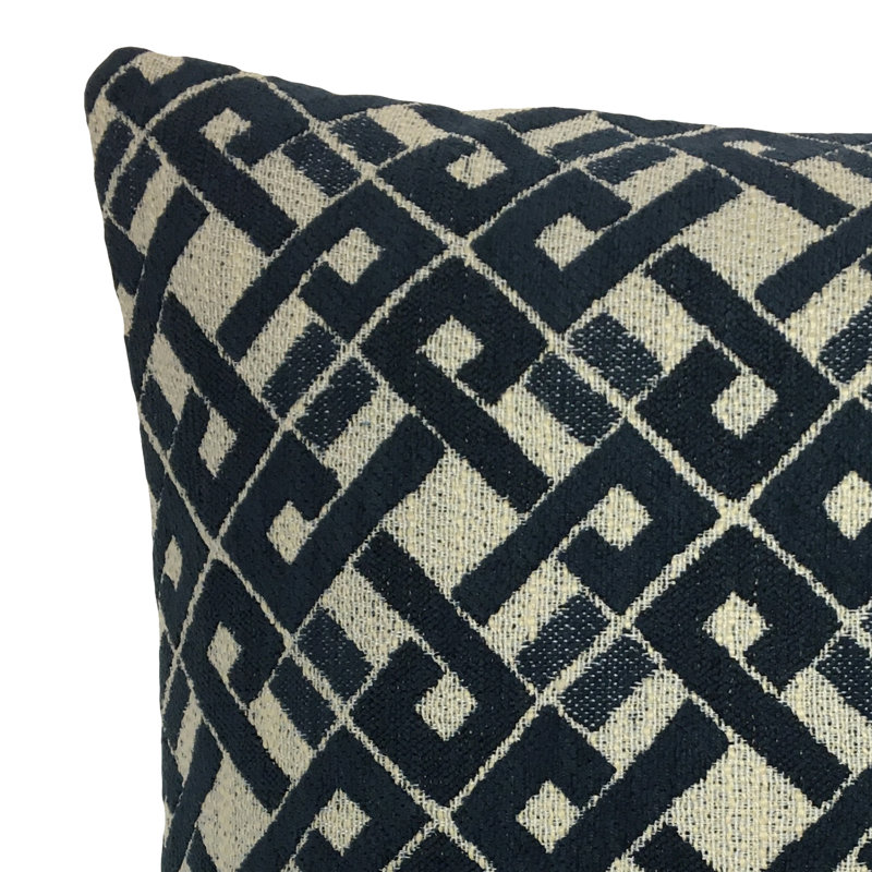 Coussin décoratif écossais , 22 po x 22 po, Noir