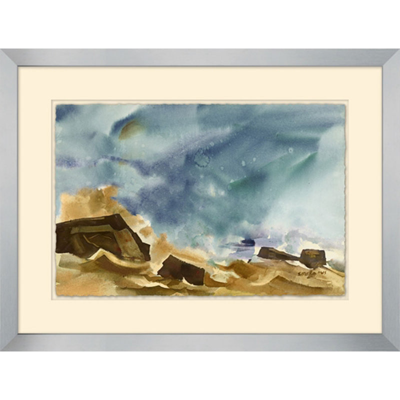 Wild Wave - Peinture encadrée sur papier
