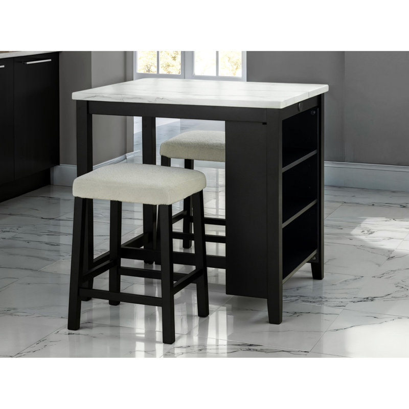 Solid Wood Top Dining Set