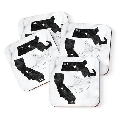 Coaster de Californie et Rhode Island