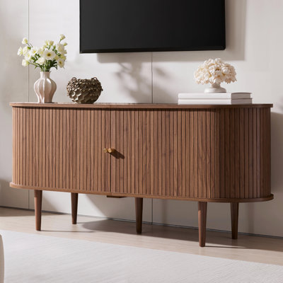 Baheerah TV Stand with Tambour Doors
