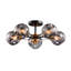 Rotan Glass Semi Flush Mount