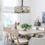 6 lumières modernes cristal Chanderlier