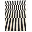 Tapis noir et blanc Orta