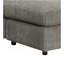 Canapé modulaire réversible en velours côtelé gris Tavia avec 6 coussins