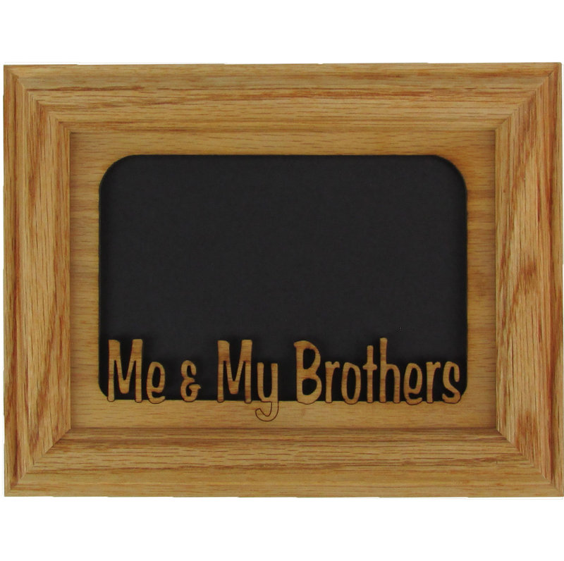 Solid Wood Picture Frame with Mat, Oak