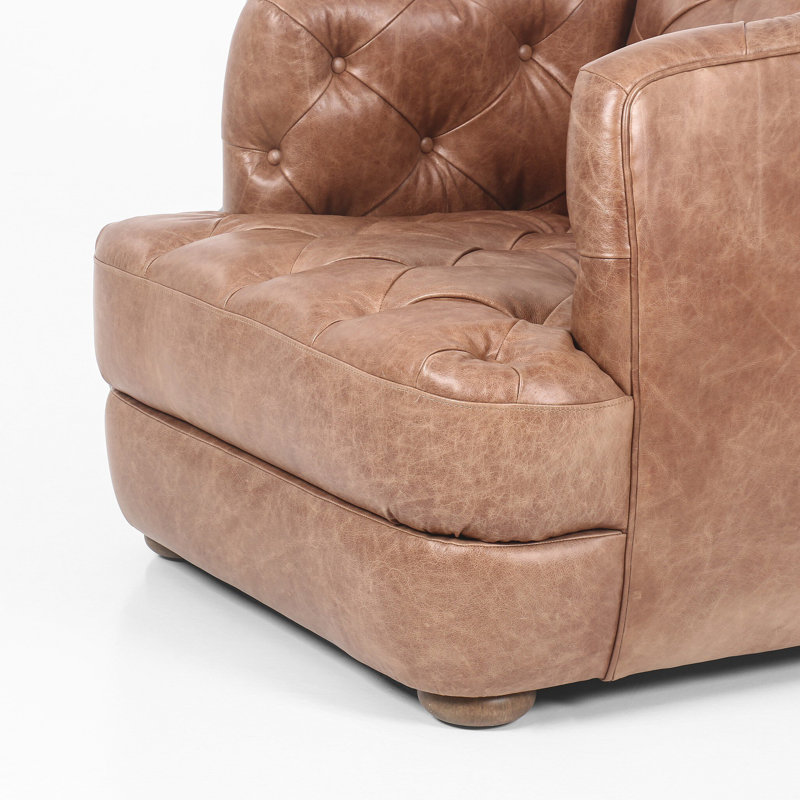 Paul Chair-Sonoma Chestnut, Sanoma Chestnut Genuine Leather