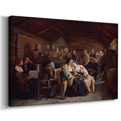 Haugianerne (faible dévotion dans une église) -Adolph Tidègre-Toile tendue avec châssis-1848